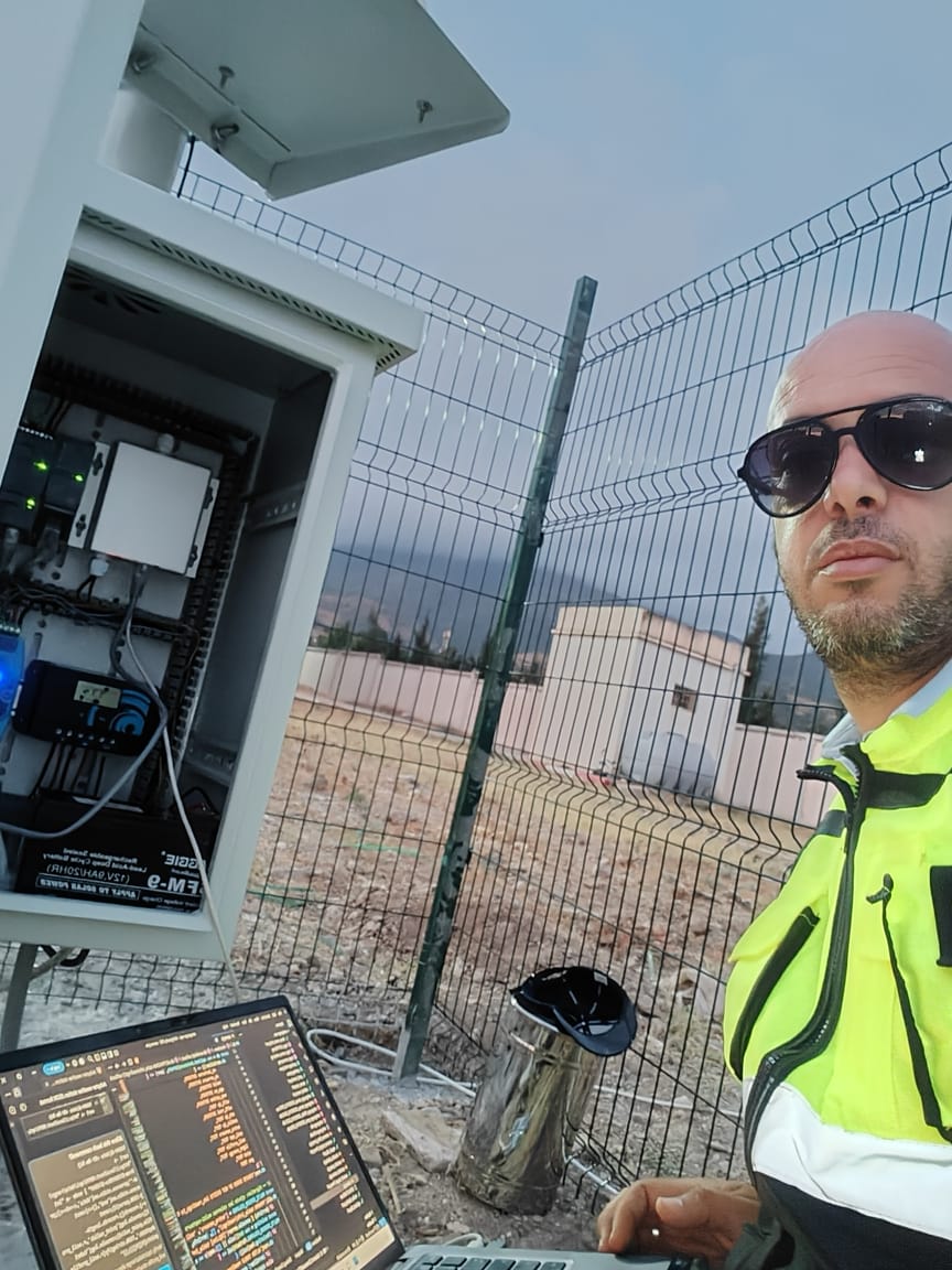 Configuration de la station sur site via PC portable